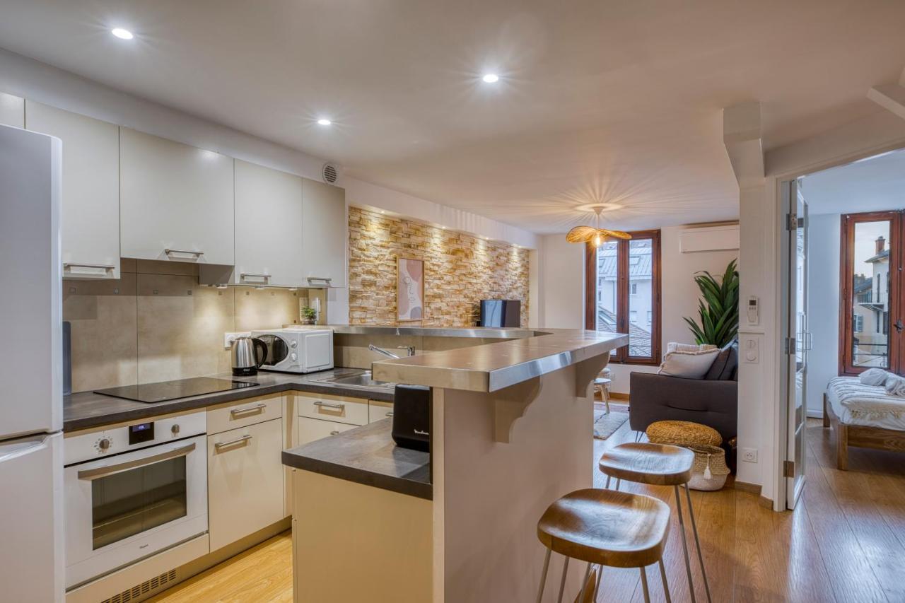 Le Carnot - Mycosyapart, Duplex Coeur De Ville Et Lac, Climatise Annecy Exterior foto